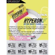 CRIMSON HYPERON NYLON LEADER 50M for Shore casting, Bottom Fishing, Tying Apollo Rigs and Luring Lea