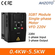 1ph อินเวอร์เตอร์พลังงานแสงอาทิตย์ VFD 220V 5.5KW 0.75KW เอาท์พุท DC150V-400V 3ph 220V ตัวควบคุมมอเต
