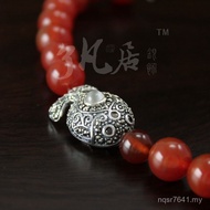 S925 Inlaid Auspicious Fish Full Diamond 15 Accessories * 23MM Thai Silver Accessories Gem Beaded Th
