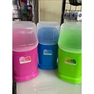 BEKAS SUDU BULAT BERPENUTUP@BEKAS CHOPSTICK BERKUALITI/PLASTIK TEBAL MADE IN THAILAND