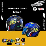 GRACSHAW GEOMAX G555 ITALY HELMET DOUBLE VISOR (GRACSHAW HELMET GEOMAX G555 ITALY OPEN FACE)