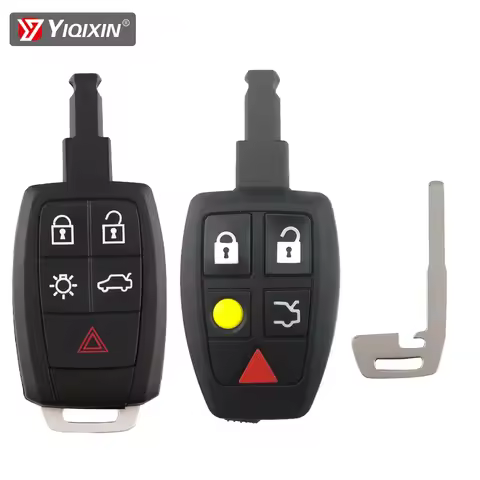 5 Buttons Smart Remote Car Key Shell Case Cover For Volvo C70 XC90 C30 V70 S60 V40 V50 D5 S40 2008 -