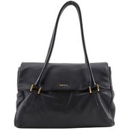 二手Paul Smith N Hunting 手提包 PWN150，黑色皮革，單肩包/手提包，A4 尺寸，磁扣，女士。