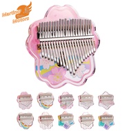Professional Kalimba 21 Keys Acrylic Crystal Finger Piano Keyboard Instrument Portable Fingertip Piano Exquisite Kalimba Musical Accessory Gifts For Kids Beginners