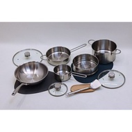 Fissler 9-piece stainless steel cookware set