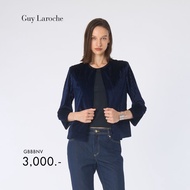 Guy Laroche Shiny Light jacket คอกลม แขนยาว สีน้ำเงิน GBBBNV