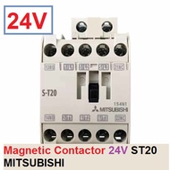 MITSUBISHI แม็คเนติกมิตซูบิชิ แมคเนติก Magnetic Contactor 24V ST-20 1ตัว ST20 24โวลล A1
