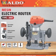 ALDO 3607 MESIN HAND TRIMMER MINI PROFIL ROUTER TANGAN DUDUKAN 1/4"