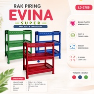 Evina Super 3-Tier Dish Rack | Thick, Strong, and Durable Plastic Kitchen Organizer