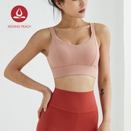 Moving Peach Áo Ngực Thể Thao Cho Nữ Đồ Lót Yoga Có Đệm Không Tháo Rời Áo Ngực Thể Dục Chạy Bộ CBD