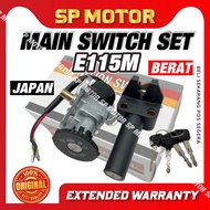 E115M<< YAGUSO IGNITION MAIN SWITCH KEY FULL SET [READY STOCK] KUNCI YAMAHA E115 115 E 115M
