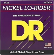 DR Strings Nickel Lo-Rider - Nickel Plated Hex Core Bass 40-100