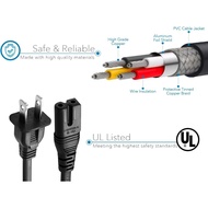 Chanzon 2 Prong Polarized Power Cord for Vizio TV D-E-M-Series 10ft 7A 125v HDTV Smart LED Sharp LCD