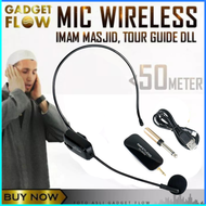 PENGIRIMAN JAKARTA TaffSTUDIO Wireless UHF Call Center Mic with Transmitter / mik buat imam sholat t