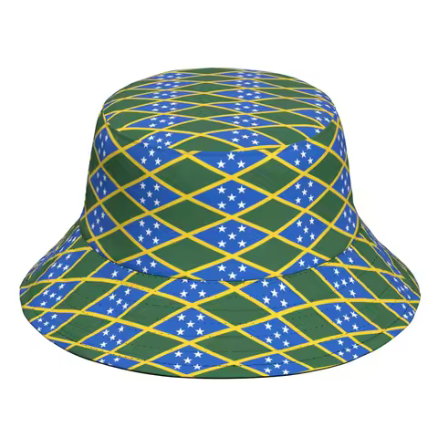 Solomon Island Fisherman Hats Free Custom Made Name Number Team Logo Bucket Cap Country Travel Fishi