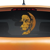 Vayuputhra Hanuman Car Sticker Copper Colour Reflective Vinyl/ Hanuman Car sticker for window