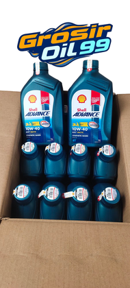 Oli Shell Advance Ax7 1 Liter Matic/Scooter (1dus isi 12botol)