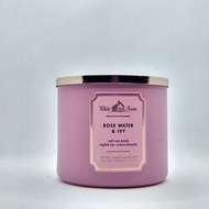 Bath & Body Works, White Barn 3-Wick Candle w/Essential Oils - 14.5 oz - New Core Scents! (Rose Wate