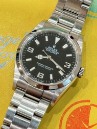 🌈🌈新返貨啦🌈🌈✅特價一隻✅🖤🖤原裝SM黑面🖤🖤369款式💚大熱款式😍 Rolex Explorer 1 114270 連原裝勞力士78690鋼帶👔36mm 狀態一流 淨錶👍🏻👍🏻BW3816（旺角洗