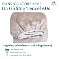Ga giường Lụa Tencel 60s HANVICO cao cấp trơn màu drap bo chun trải nệm 1m2x2m 1m6x2m 1m8x2m ra bọc