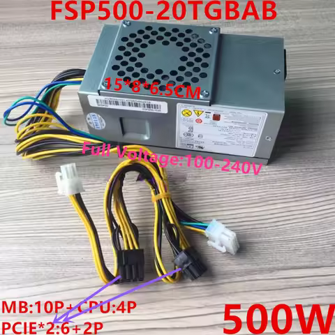 New Original PSU TFX 310 410 510 610 700 710 10Pin 500W Power Supply FSP500-20TGBAB PA-2181-2 PCG010