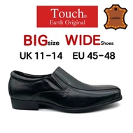 [EU45-48] Touch Genuine Leather Wide Shoes Formal Men Big Size 2445