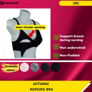 AUTUMNZ Nursing Bra SIZE-38C Basic Non-Padded Non-underwired Bra Menyusu Tanpa Besi Tanpa Span