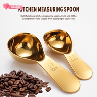 XIAWUSS Coffee Scoops, Stainless Steel 15/30ml Coffee Bean Measuring Spoons, Durable 1 Tbsp or 2 Tbs