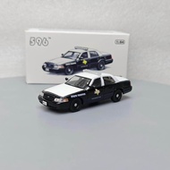 596 1: 64 Ford Crown Victoria-Texas DPS Road Patrol Alloy Car Model Gift