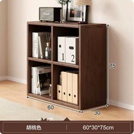 ONE - 日式實木傢俱 電視櫃 床頭櫃 書櫃 組合櫃【加高款60x30x75cm】4格胡桃色