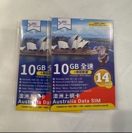 澳洲 IMC sim card 數據卡 網絡卡 14日 10GB