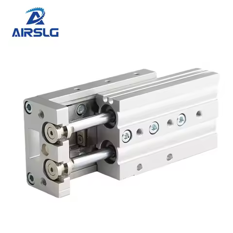 Airtac Type Slide cylinder with guide rail HLS HLQ Series HLS6 HLS12 HLS16 HLS20 HLS25 HLQ6 HLQ12-10