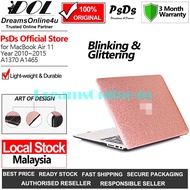 PsDs Blinking Glitter Protective Cover Case for Laptop MB Air 11 A1370 A1465 2010~2015 EMC 2558 EMC 