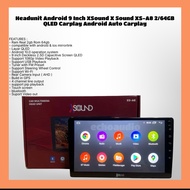 Android Headunit 9 Inch XSound X Sound XS-A8 2/64GB QLED Carplay Android Auto Carplay