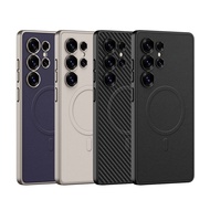 Magnetic Casing for Samsung Galaxy S25 Ultra S25 Ultra Fashion Design Bumper Purple Glossy Couple Le