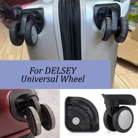 For DELSEY WJ216 Suitcase Universal Wheel Luggage Accessories Spare Parts for Trolleys Wheel Replace