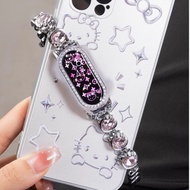 Cute Kitty Diamond Strap Case For Xiaomi mi band 9 Strap Metal mi band 9 Case Xiaomi Smart Band 9 St