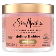 SheaMoisture Define & Shine Edge Gel + Flaxseed Holds and Controls Edges All Day 99g