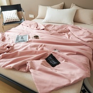 Summer Ice Silk Summer Blanket Airable Cover Machine Washable Bare Sleeping Silky Summer Quilt Singl