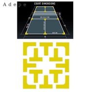 Adepe Pickleball Court Marker Kit Tennis Court Court Lines Marker Accessory Lines Marking for Tennis