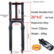 [TXLP] Bolany ไหล่คู่หิมะตะเกียบสำหรับจักรยานล้อโต26 "20" 4.0 "ที่แขวนจักรยาน Air MTB 32มม. ท่อตรง13