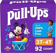 Pull-Ups Girls' Potty Training Pants, Size 3T-4T Training Underwear (32-40 lbs), 92 Count