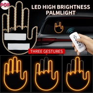 POP New LED Illuminated Gesture Light Car Light With Remote Road Rage Signs Middle Finger Gesture Li