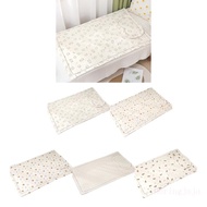 JOJO 2Pcs Soft Breathable Baby Bed Mattress Matching Pillow Cartoon Print Infant Sleep Pillow Toddlers Travel Cot Cushio