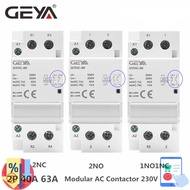 GEYA Din Rail AC Contactor 2P 40A 63A 2NO 2NC 1NO1NC House Use or For Charging Pile Contactor Good Q