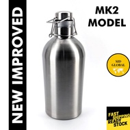 Growler Ultimate Growler 2 Liters MK2 Model Kegland Homebrew Thermos Vacuum Insulated Hip Flask Bar 