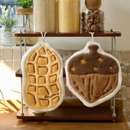 hanpromanwj Kitchen Hand Towel Super Absorbent Hanging Soft Cute Hazelnuts Pumpkin Qui Drying Home C