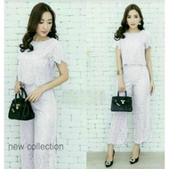 RF - Women's suit Brocade culottes suit with spandex lining, Size L, Chest size 100cm, Shirt length 