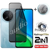 Vivo Y39 5G 2in1 Front Lens Anti-Spy Hydrogel Film For Vivo Y39 NFC VivoY39 5G Full Soft Privacy Scr