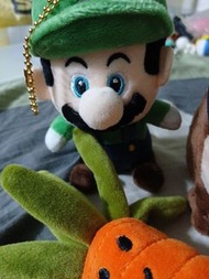 Mario Bros , carrot keychain , dog keychain